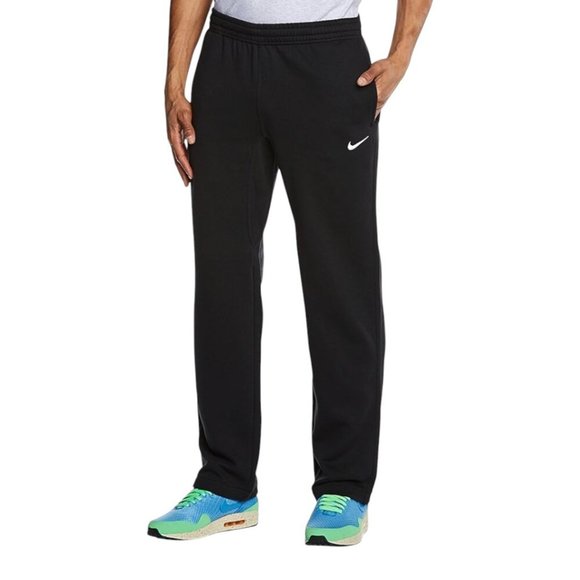 Nike Air Men's 2 PC AOP Sweatsuit Maroon Red Swoosh Logos Fleece Tracksuit Set - Picture 6 of 13